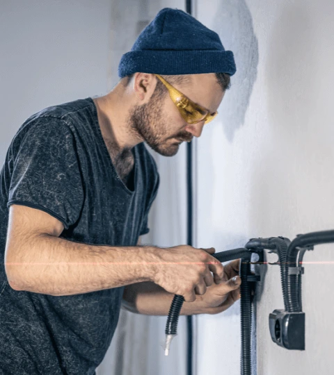 Installation borne de recharge